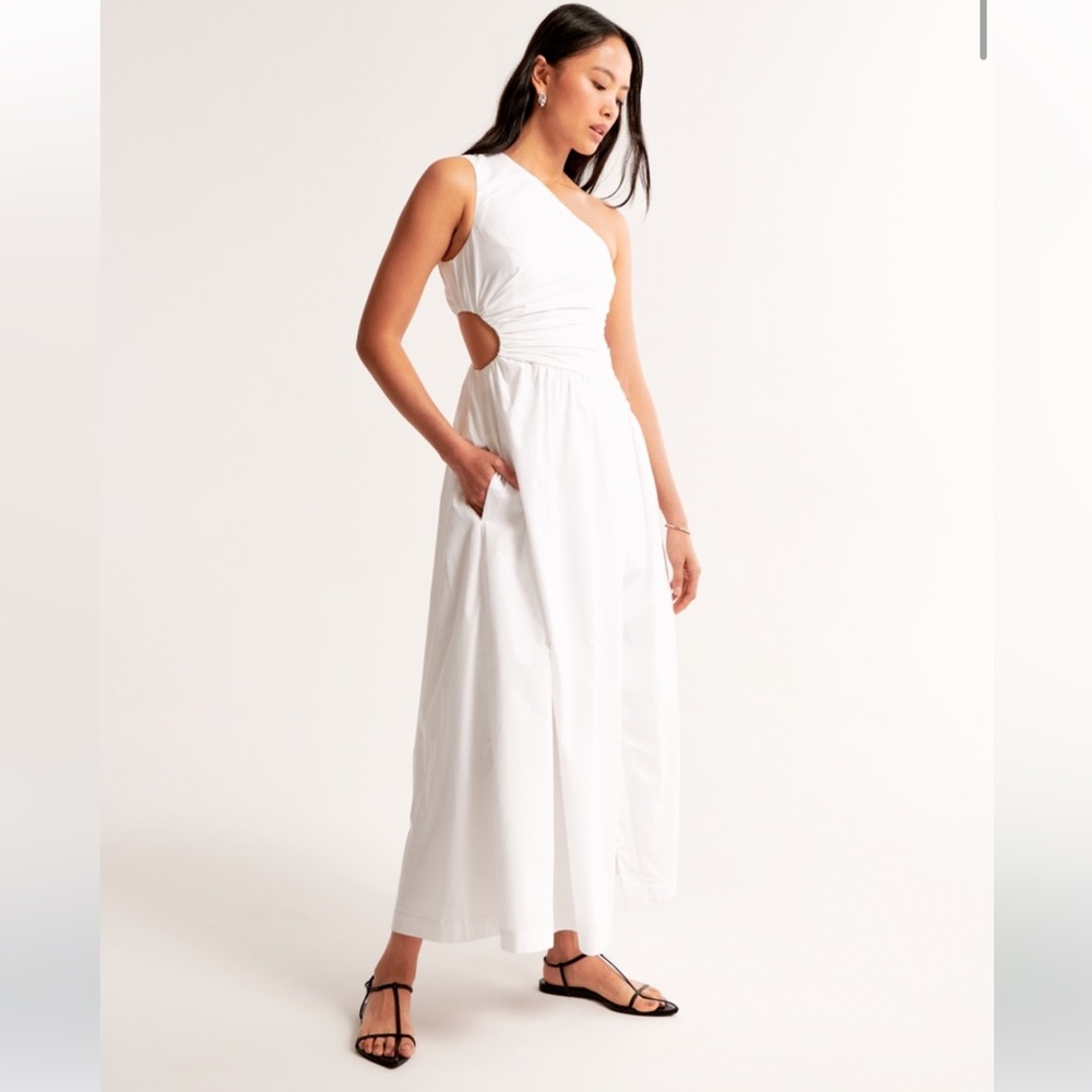 Abercrombie & Fitch One shoulder Cutout Maxi Dress Sz-S
